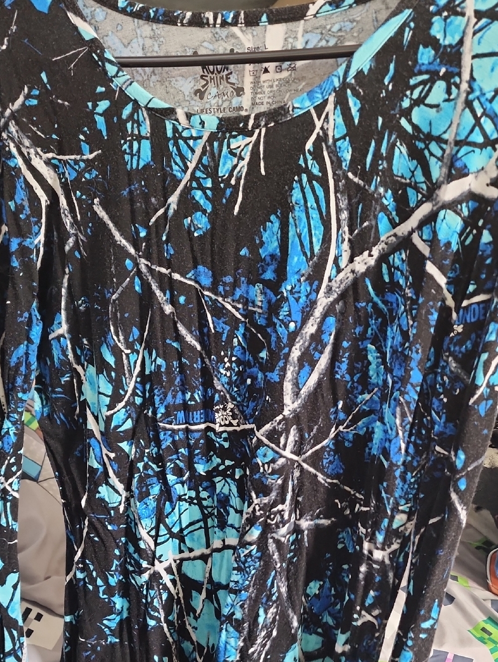 New Moonshine Brand Undertow Print LS